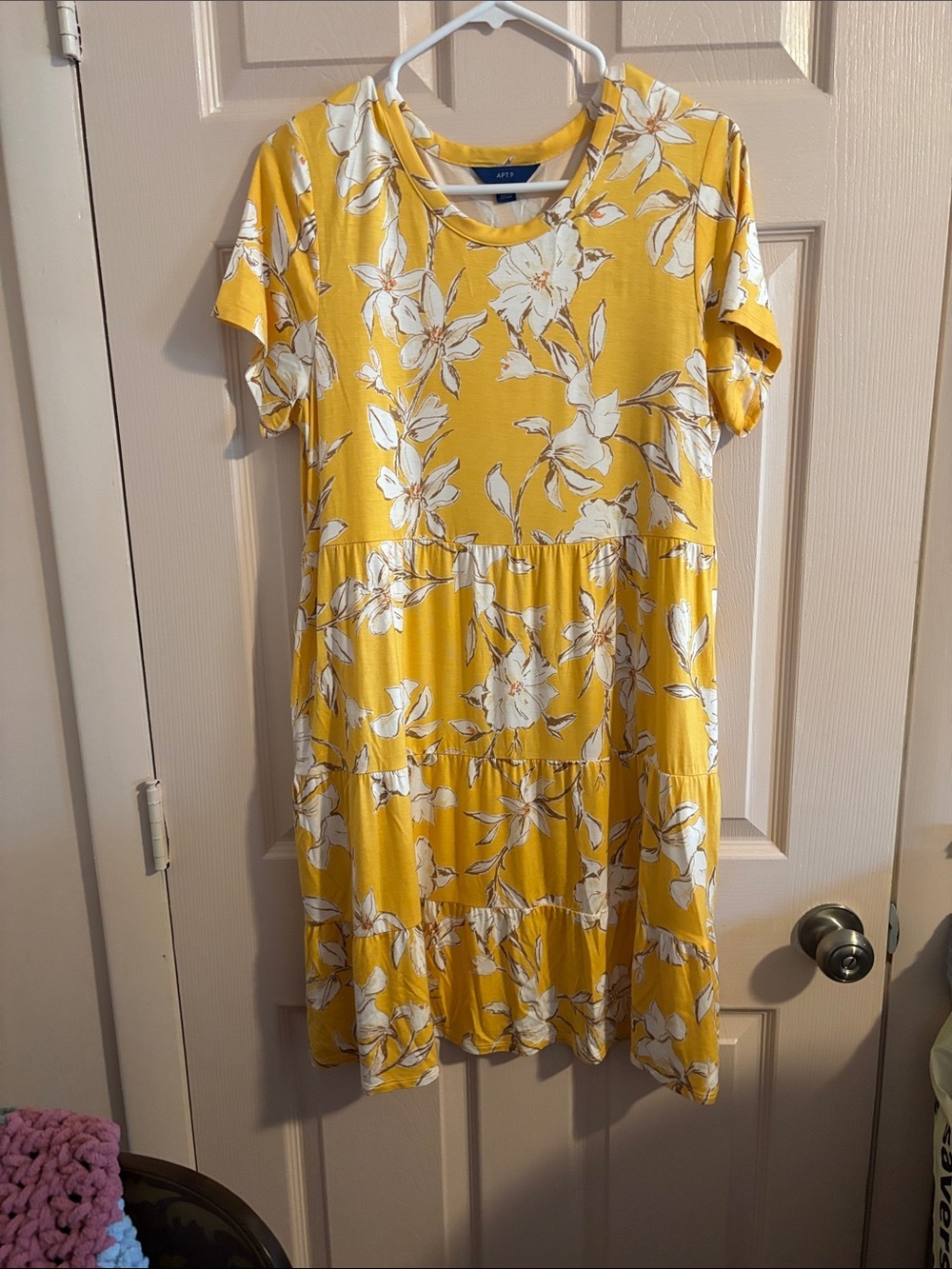 Apt. 9 Yellow Floral Mini Dress